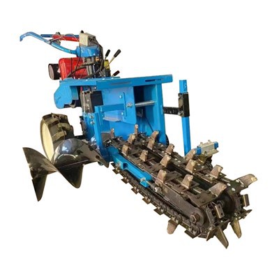 آلة حفر خنادق الأراضي الزراعية المدفوعة يدويًا